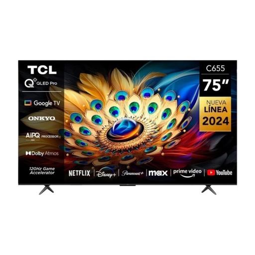 [75C655-F] Smart Tv TCL 75" QLED 4K UHD - 75C655-F