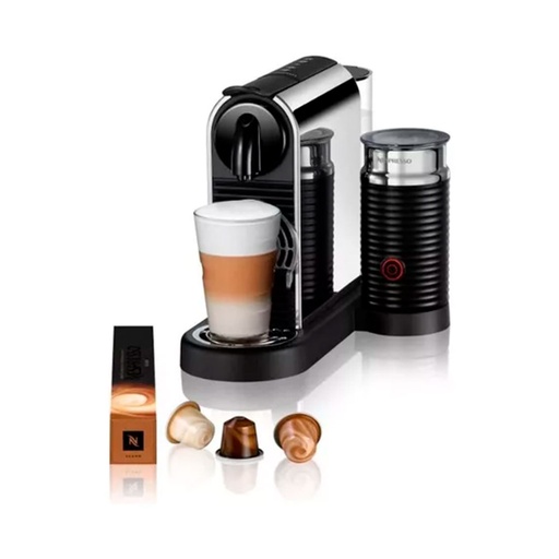 [D145-AR-ME-NE-LOC] Cafetera Nespresso CITIZ Platinum & Milk Steel D145