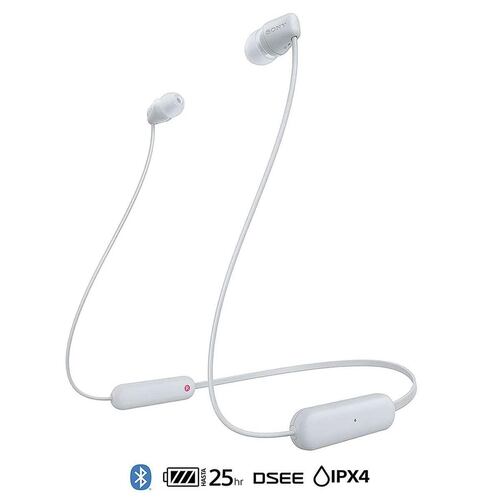 [WI-C100/WZUC] Auriculares Sony WI-C100/WZUC White