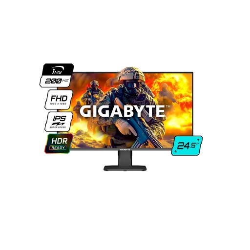 [GS25F2 AR] Monitor Gamer Gigabyte 24.5" IPS 200Hz 1Ms