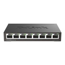 Swtich D-Link DGS-108 - 8 Port 10/100/1000 - Carcasa Metal 