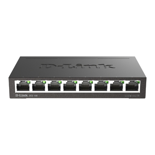 [DGS-108] Swtich D-Link DGS-108 - 8 Port 10/100/1000 - Carcasa Metal 