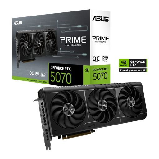 [PRIMERTX5070O12G] Placa de video Asus Prime GeForce RTX 5070 OC Edition 12GB