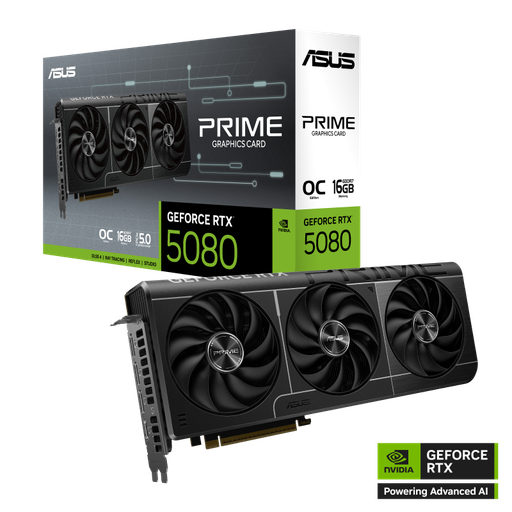 [PRIMERTX5080O16G] Placa de video Asus Prime GeForce RTX 5080 OC Edition 16GB GDDR7 2685 MHz