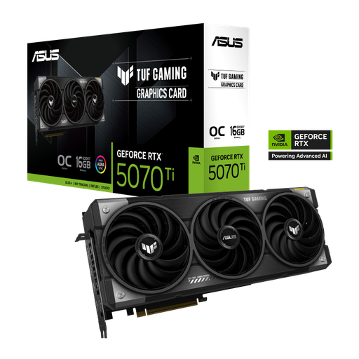 [TUFRTX5070TIO16G] Placa de video AsusTUF Gaming GeForce RTX 5070 Ti OC Edition 16 GB