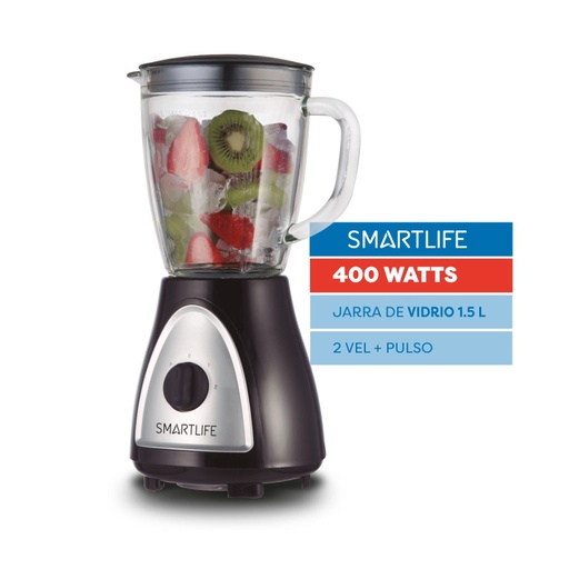 [SL-BL1008BPN] Licuadora de mesa Smartlife 400W 2 velocidades