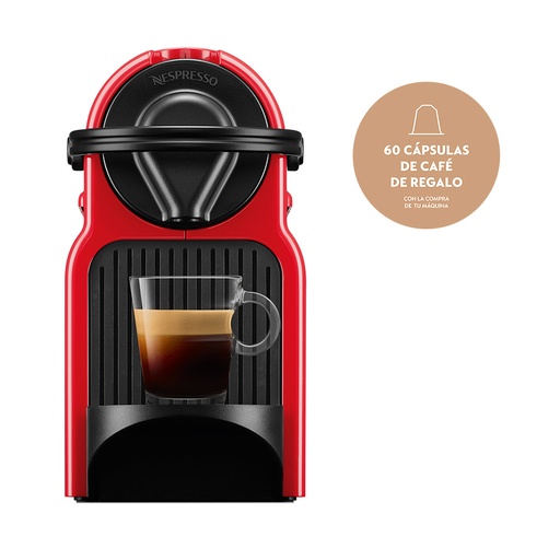 [C40-AR-RE-NE4] Cafetera Nespresso Inissia Mini Roja         