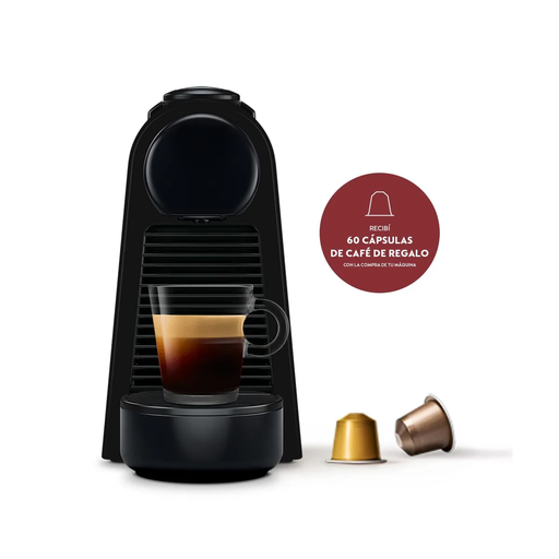 [A3KD30-AR-BKNE2] Cafetera Nespresso Essenza Mini D Negra + Aeroccino 3