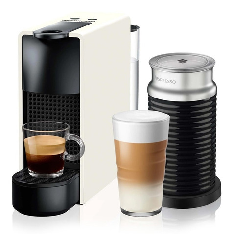 [A3KC30-AR-WHNE2] Cafetera Nespresso Essenza Mini C30 Blanca Automatica Con Aeroccino