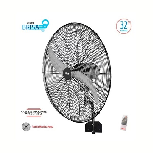 [VWIT32] Ventilador De Pared Liliana 32 Negro